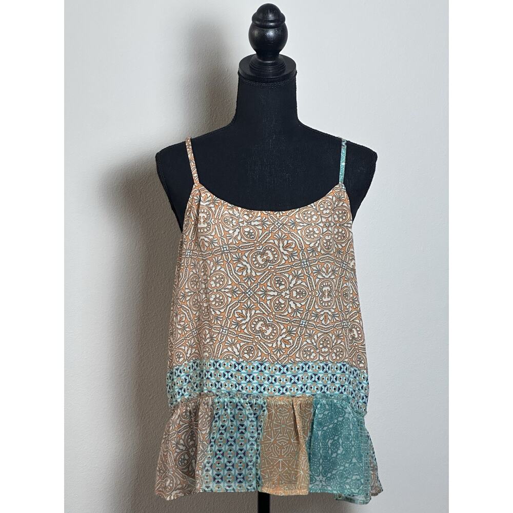 Women's Top by Gypsy 05 Boho Chic Summer‎ Sheer Top Size S